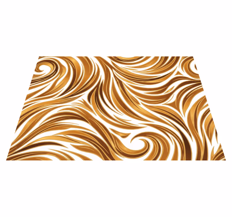 Vintage vinyl carpet golden fur design - TenStickers