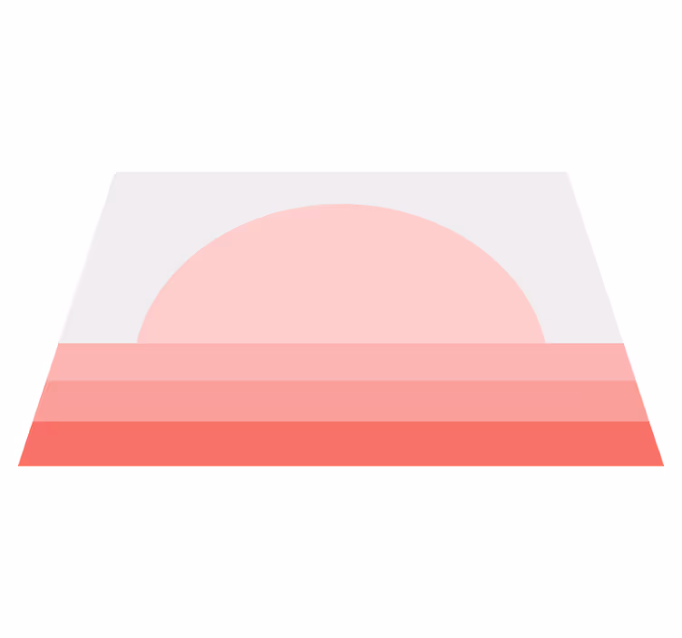 Vintage vinyl carpet pink 70s sunset design - TenStickers