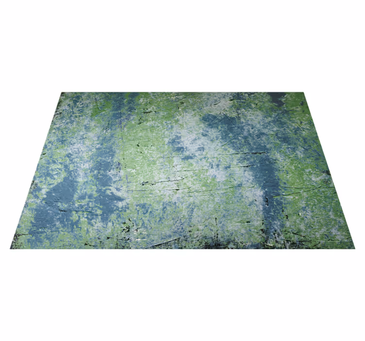 Vintage vinyl carpet in blue shades vintage wall - TenStickers
