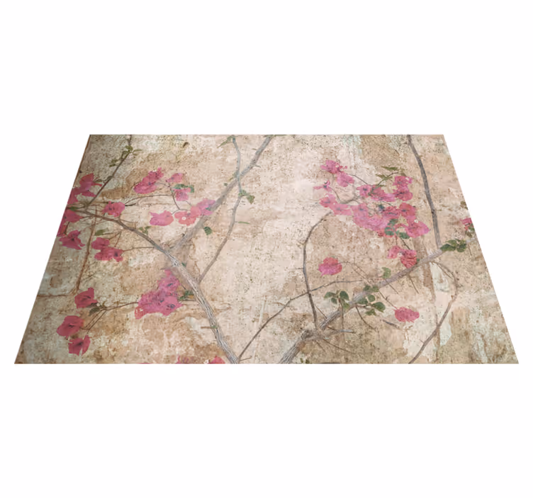 Vintage vinyl carpet in vintage style ivy - TenStickers