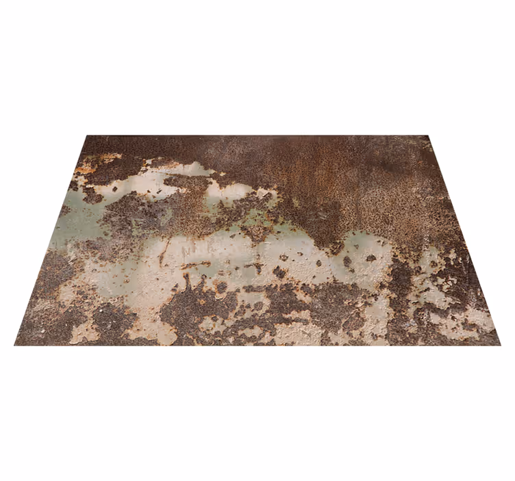 Texture vinyl carpet rusty old metal wall design - TenStickers