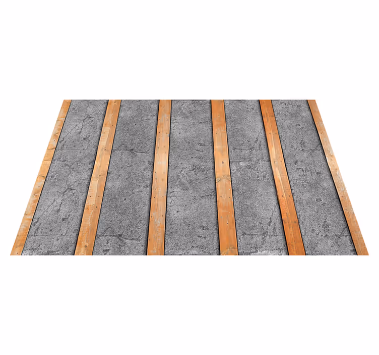 Texture vinyl carpet wooden planks on concrete - TenStickers
