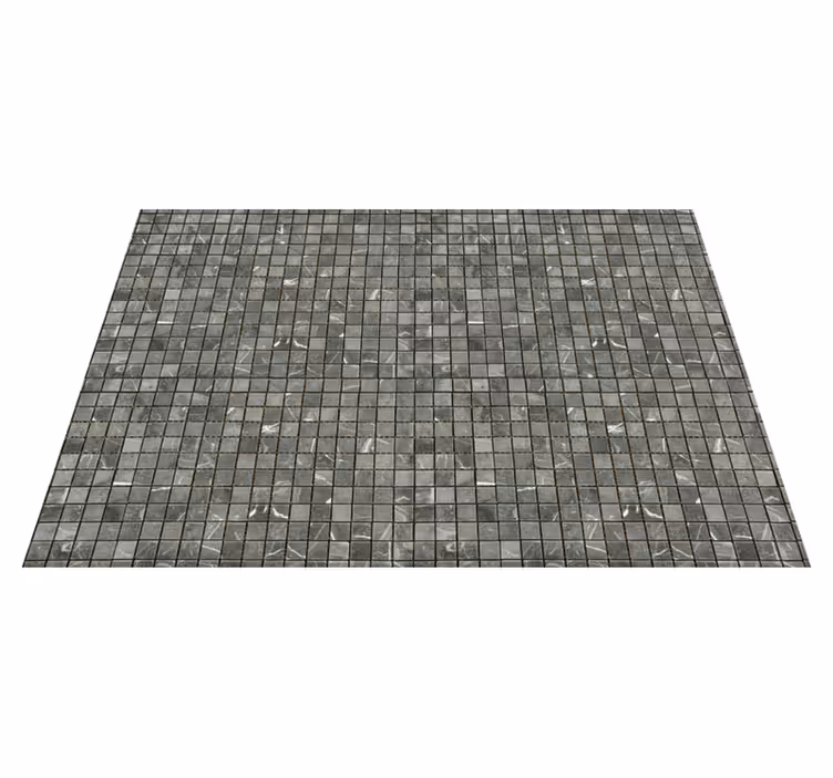 Texture vinyl carpet black tiles - TenStickers