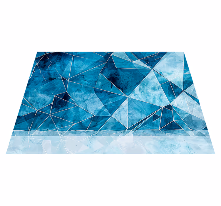 Fractured azure texture vinyl carpet - TenStickers
