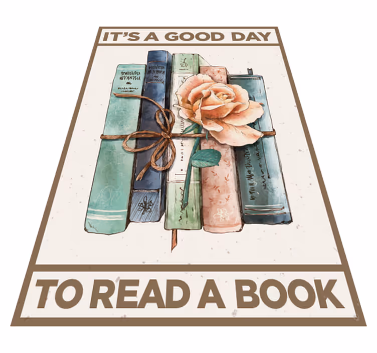 Custom vinyl carpet for books - TenStickers