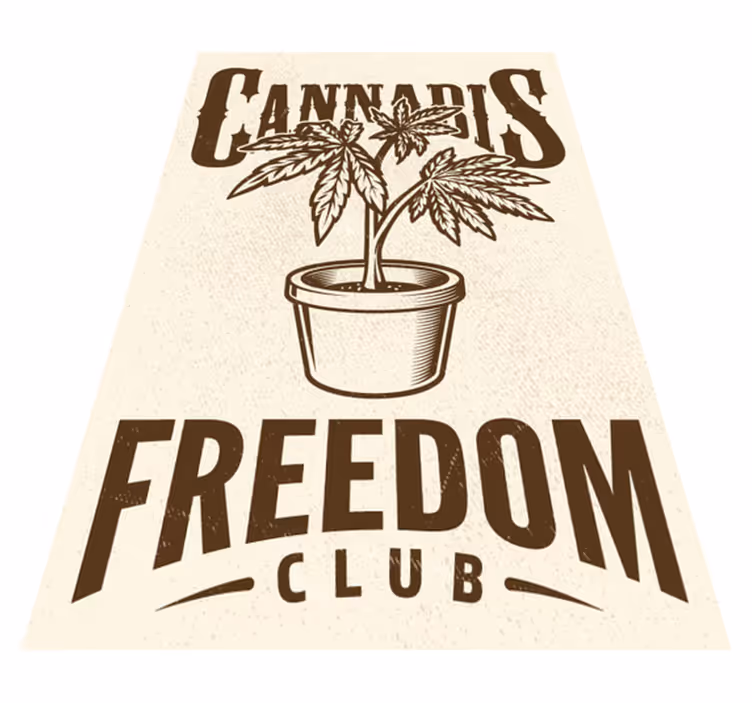 Custom vinyl carpet for cannabis lounge - TenStickers