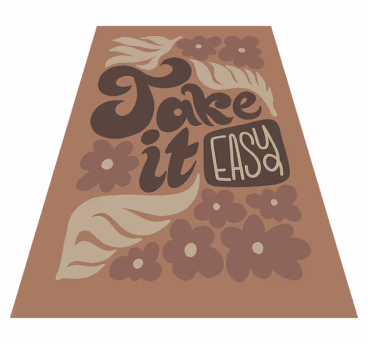 Custom vinyl carpet relax and unwind - TenStickers