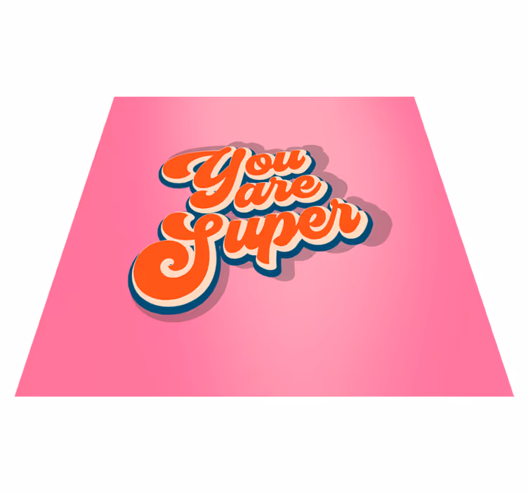Custom vinyl carpet you are amazing quote design - TenStickers