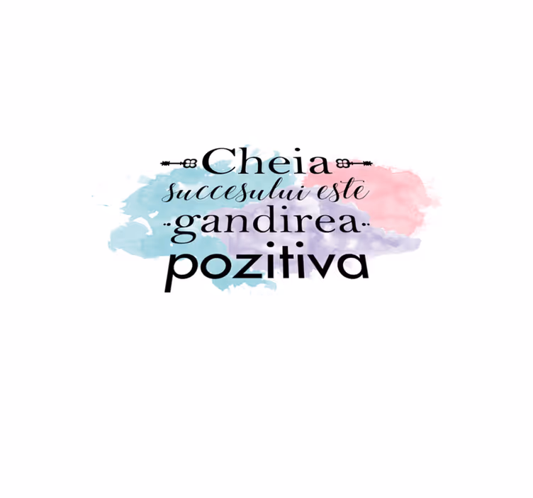 Custom vinyl carpet positive thinking is key - TenStickers