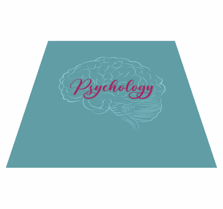 Custom vinyl carpet psychology brain - TenStickers