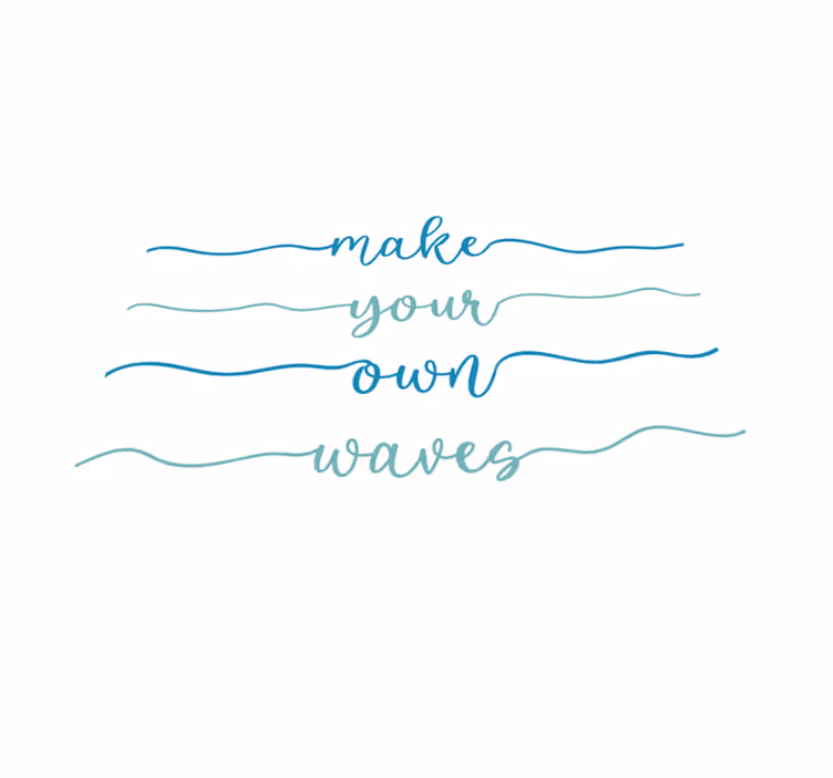 Custom vinyl carpet create your own waves - TenStickers