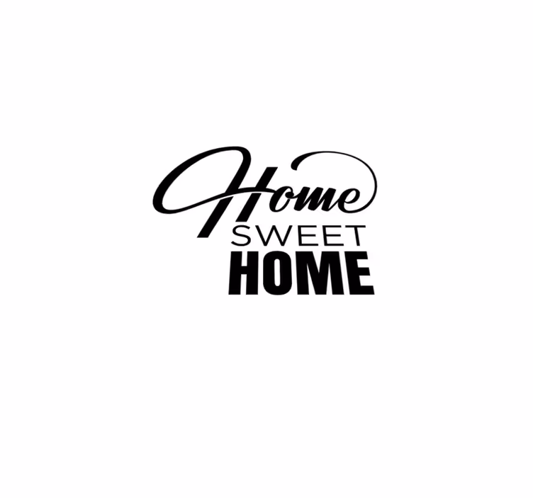 Custom vinyl carpet home sweet home minimalist quadres 3 - TenStickers