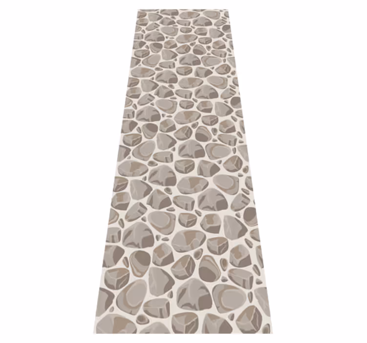 Texture vinyl carpet with rustic stone effect - TenStickers