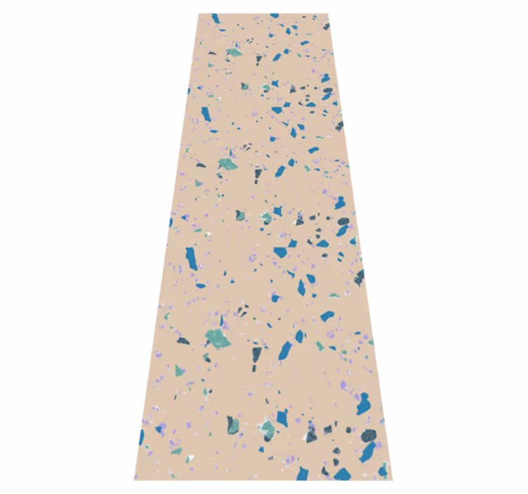Texture vinyl carpet colorful terrazzo stone - TenStickers