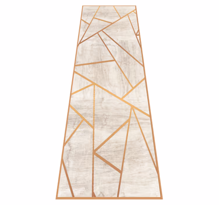 Texture vinyl carpet walnut wood geometric pattern - TenStickers