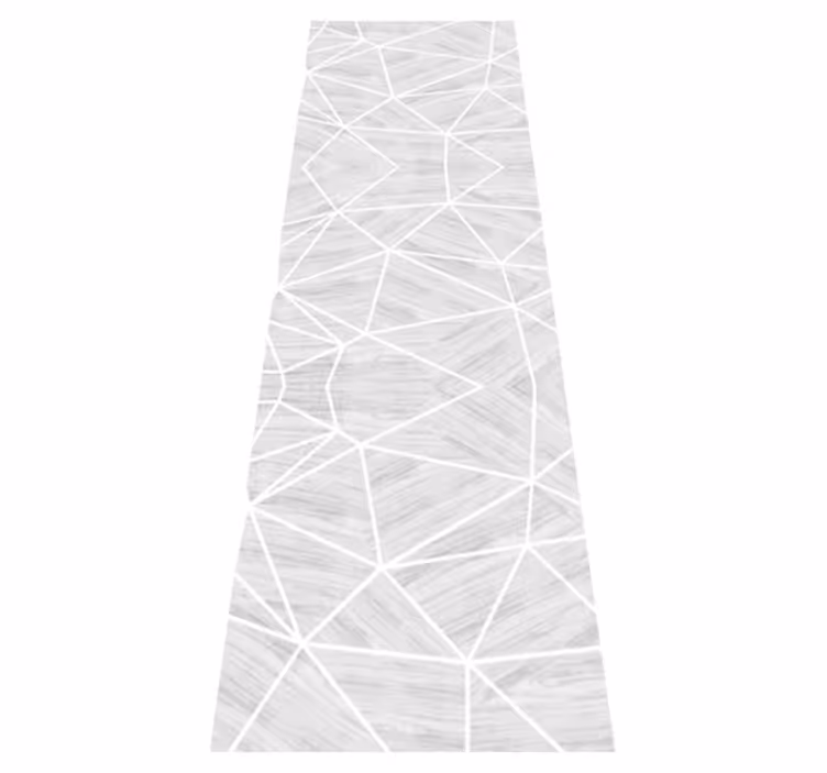 Texture vinyl carpet white and silver wood pattern - TenStickers