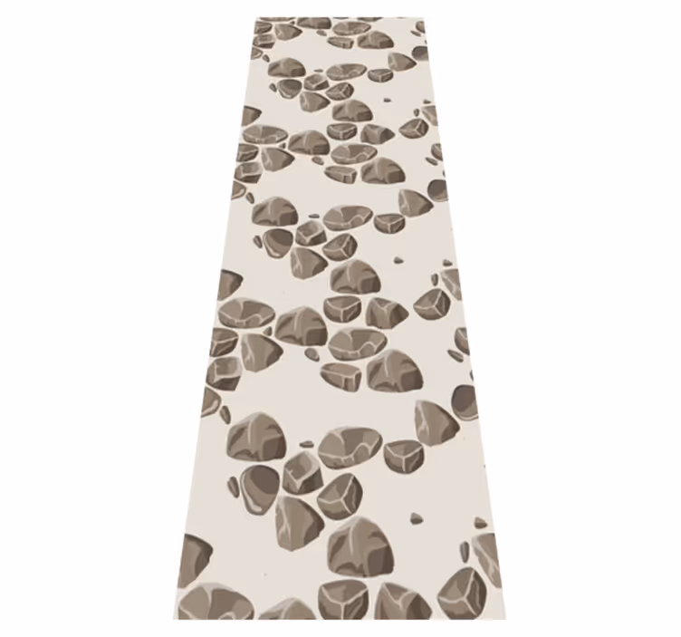 Texture vinyl carpet worn-out modern rustic stones - TenStickers