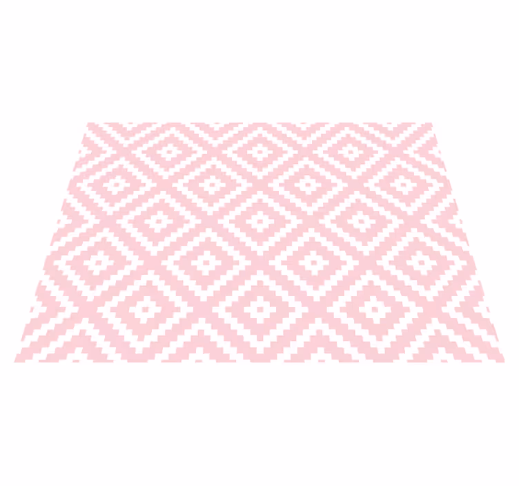 Texture vinyl carpet pink squares geometric pattern - TenStickers