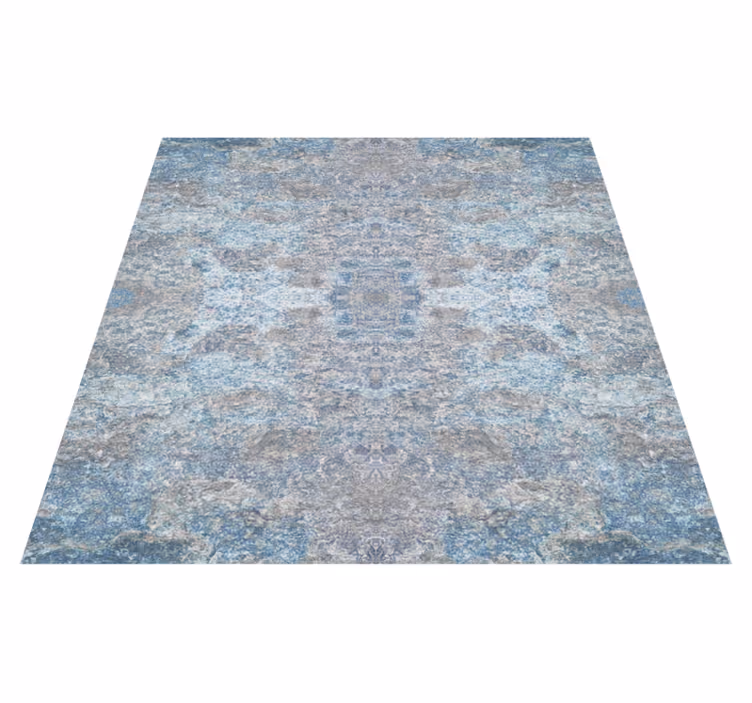 Texture vinyl carpet in light blue and beige marble - TenStickers