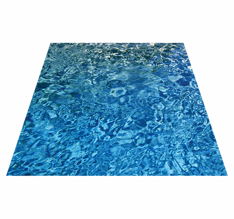 Blue realistic water texture vinyl carpet - TenStickers