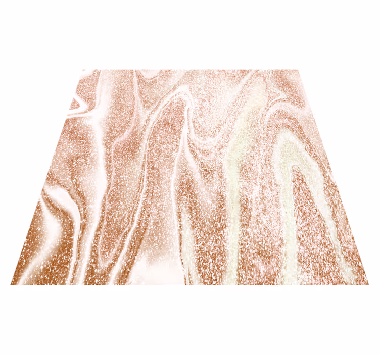 Texture vinyl carpet in pink and gold marble effect - TenStickers