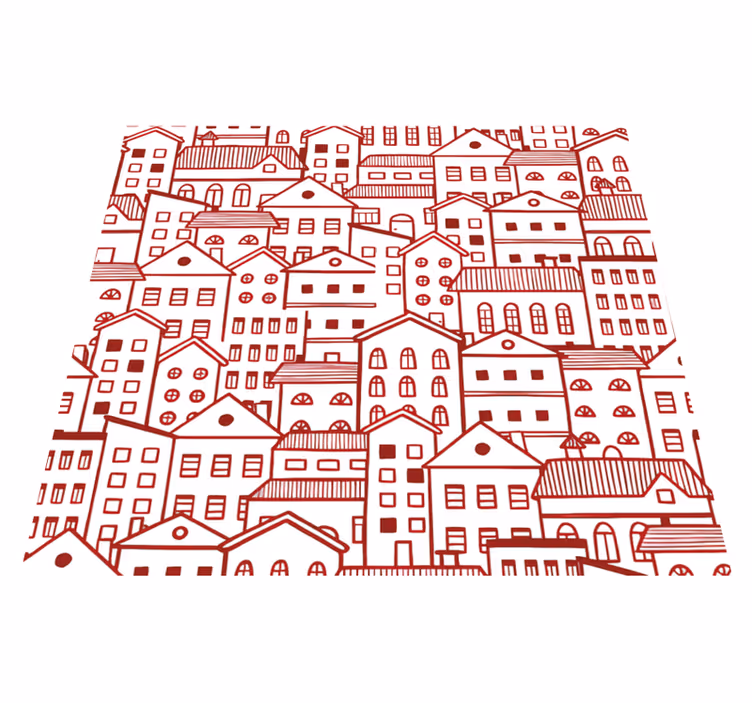 Texture vinyl carpet modern urban comic style - TenStickers