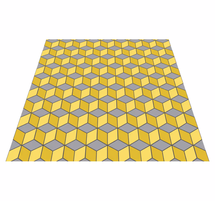 Geometric vinyl carpet in pantone squares - TenStickers