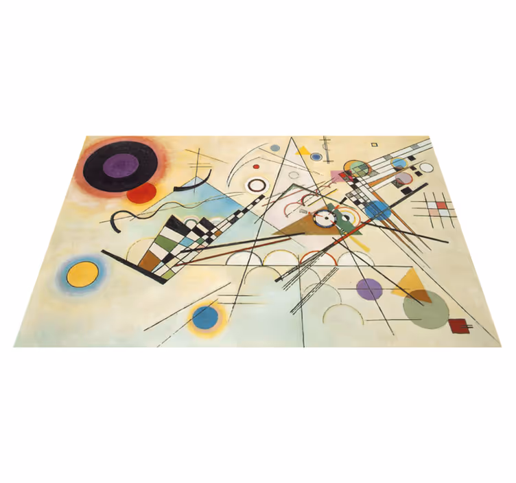 Geometric vinyl carpet with stunning geometric art - TenStickers