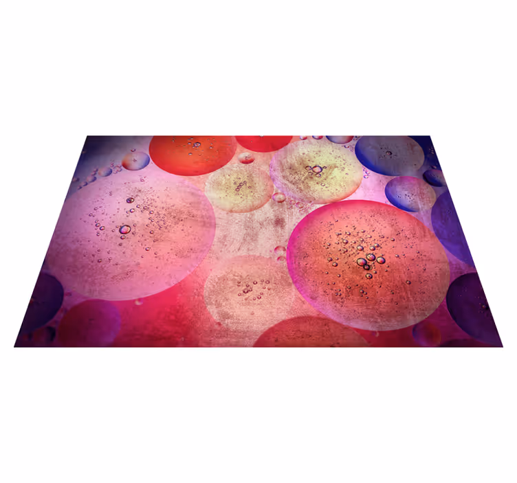 Geometric vinyl carpet modern circular shapes - TenStickers