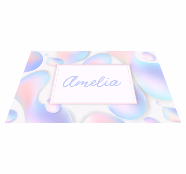 Geometric vinyl carpet personalised gradient flow - TenStickers