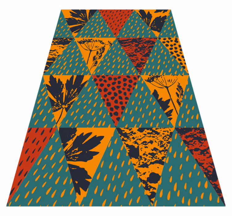 Geometric vinyl carpet rain geometric design - TenStickers