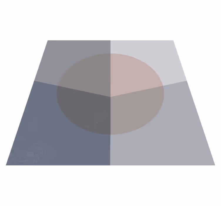 Geometric vinyl carpet in pink and gray design - TenStickers