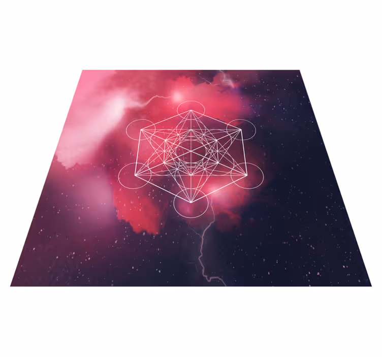 Geometric vinyl carpet metatron symbol - TenStickers