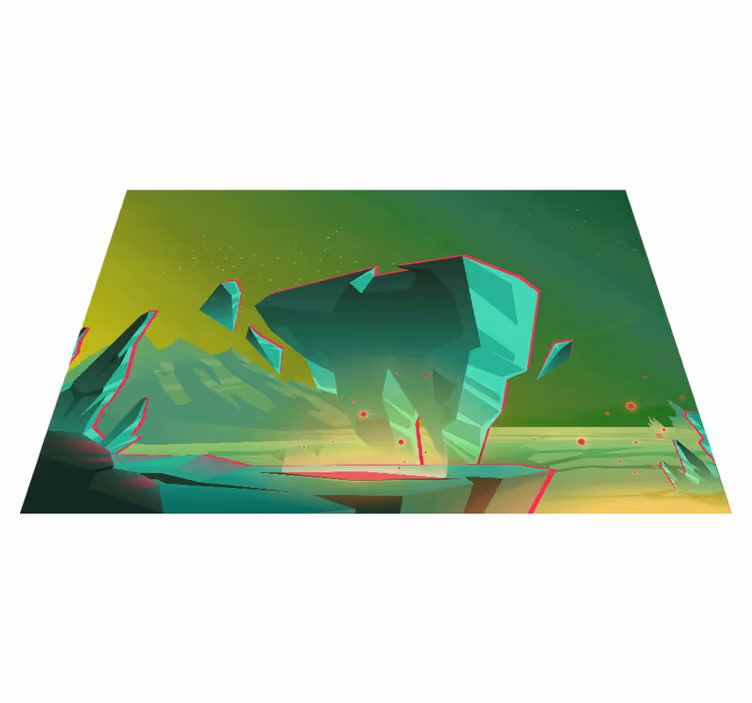 Kids vinyl carpet alien world - TenStickers