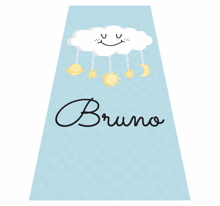 Kids vinyl carpet in joyful design - TenStickers