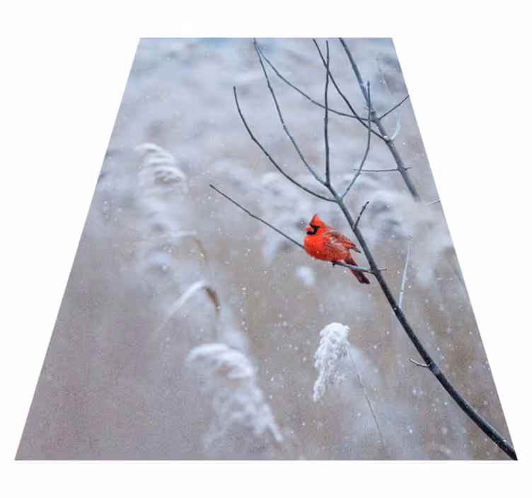 Christmas vinyl carpet christmas bird - TenStickers