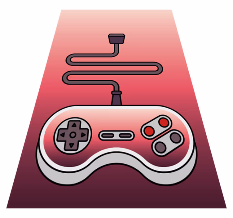 Game vinyl carpet for kids remote console - TenStickers