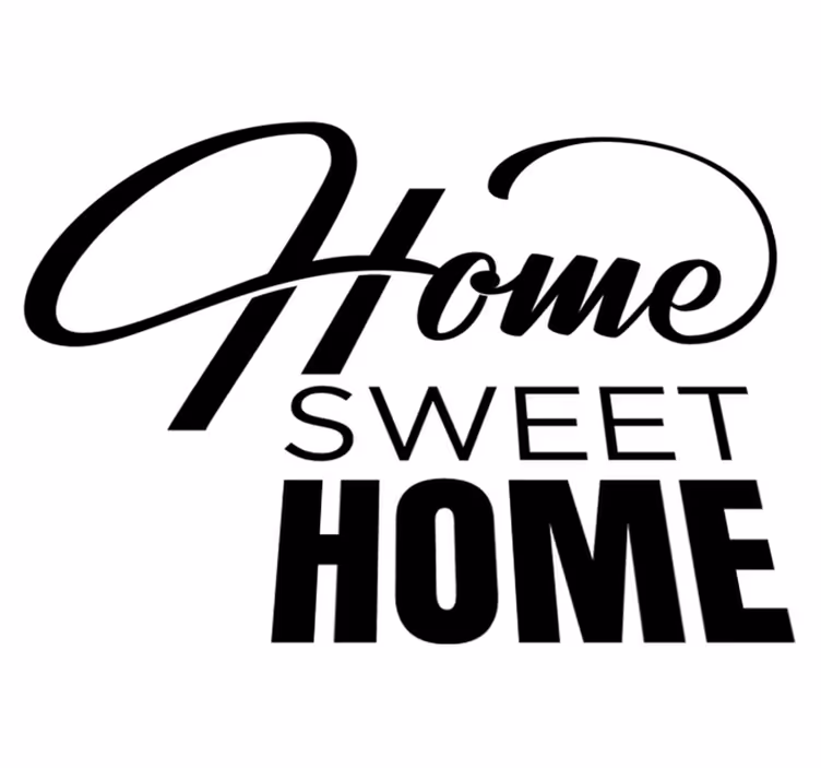 Entrance hall vinyl carpet home sweet home stickers - TenStickers