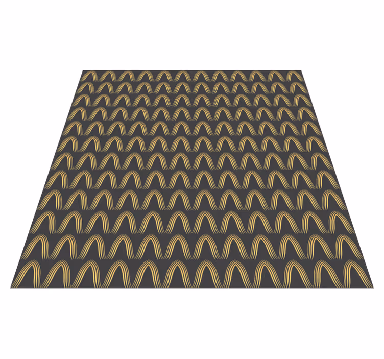 Abstract gold and grey entrance hall vinyl carpet - TenStickers