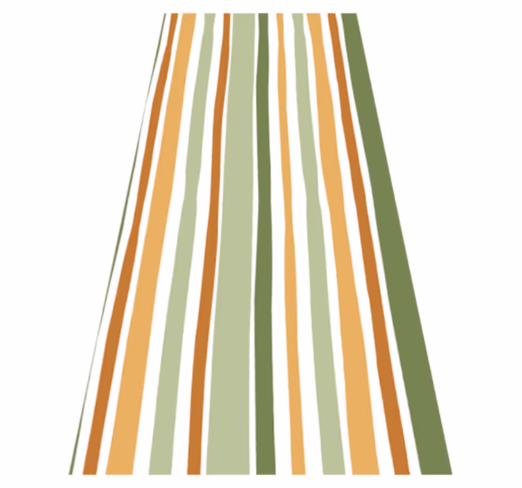 Thin green and yellow living room vinyl carpet - TenStickers