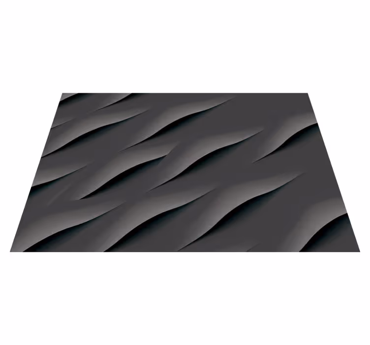 Grey vinyl carpet abstract grey wave design - TenStickers