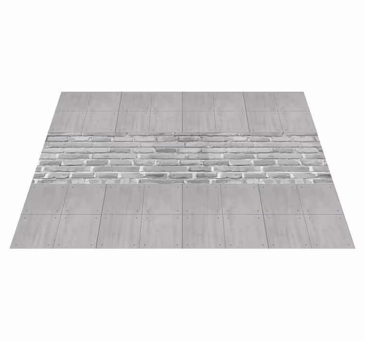 Grey vinyl carpet concrete tiles - TenStickers