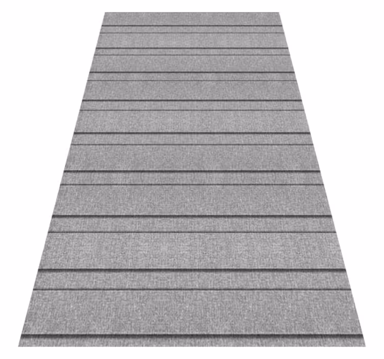 Grey vinyl carpet with grey stripes - TenStickers