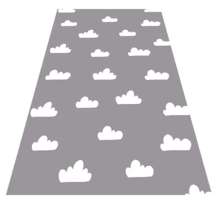 Grey vinyl carpet cloudy skies - TenStickers