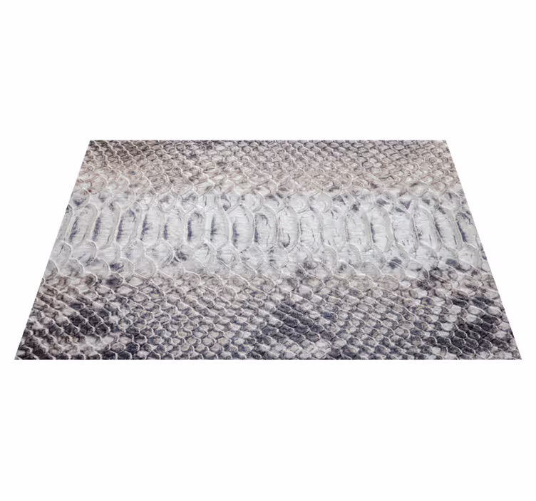 Grey vinyl carpet with grey snake print design - TenStickers