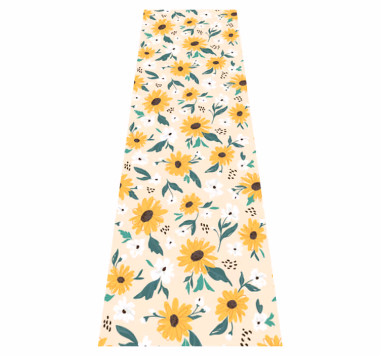 Hallway vinyl carpet in sunflower beige background - TenStickers