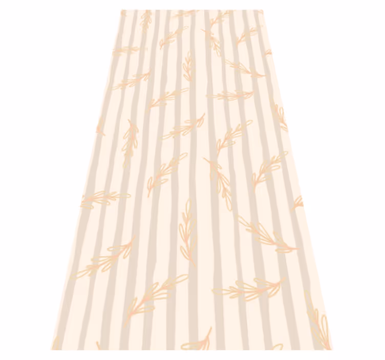 Elegant beige hallway vinyl carpet - TenStickers