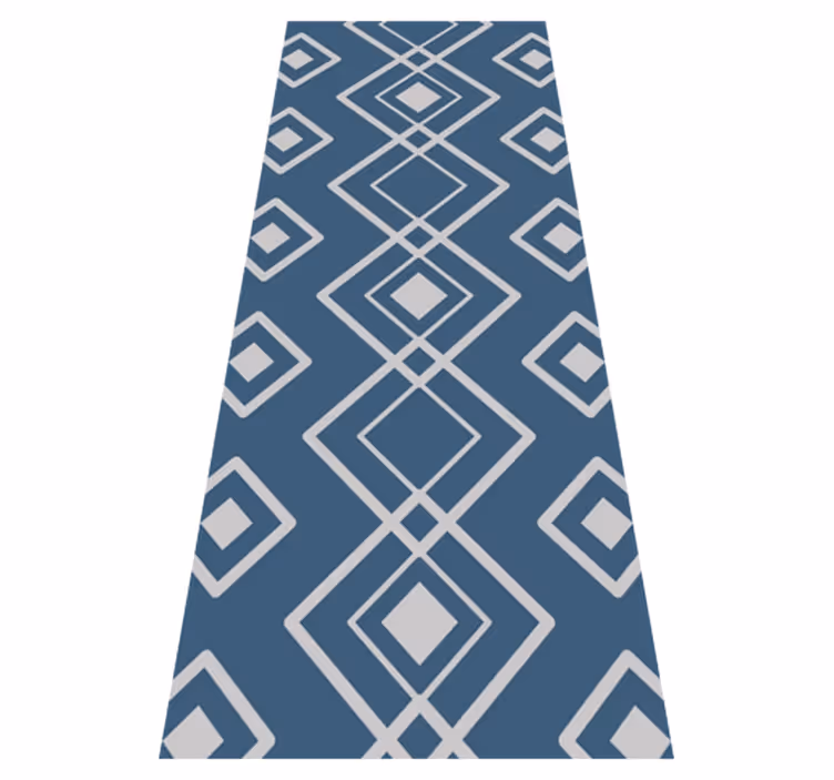 Hallway vinyl carpet superfresco easy navy geometric - TenStickers
