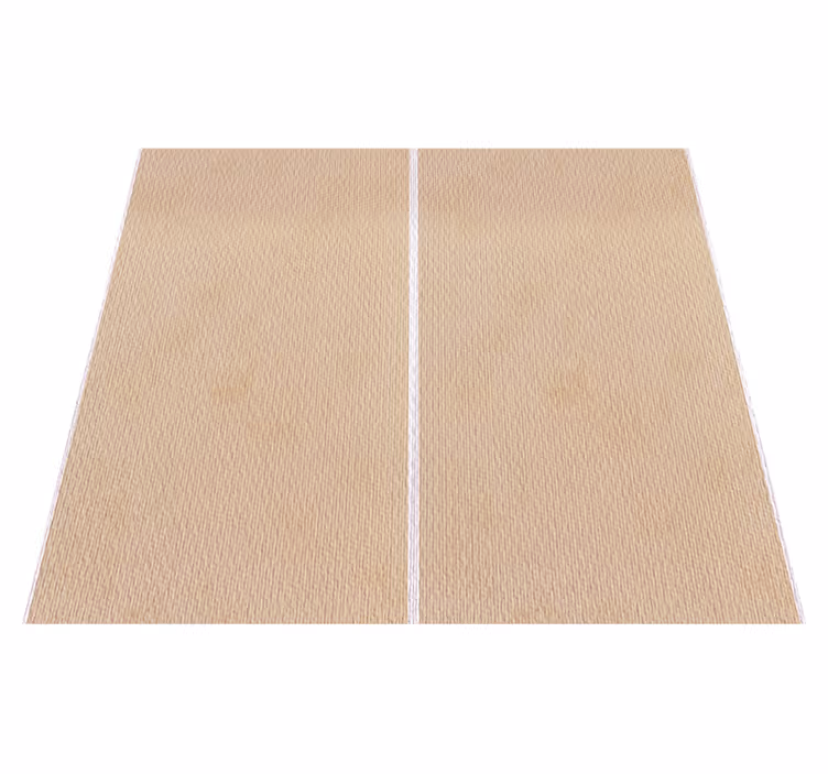 Beige vinyl carpet with wide beige stripes - TenStickers