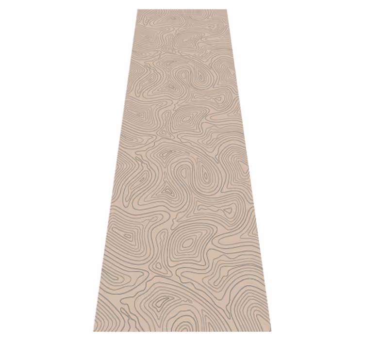 Beige vinyl carpet taupe topographic design - TenStickers